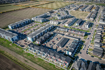 Sweeping Aerial Perspective: Evergreen's Saskatoon, Saskatchewan Essence