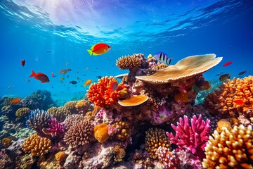 Experience the Vibrant Colors of Underwater Coral Reef: Exploring the Beauty of Nature in the Red Sea with Koralle