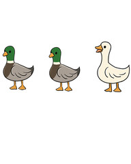 duck duck goose silly graphic