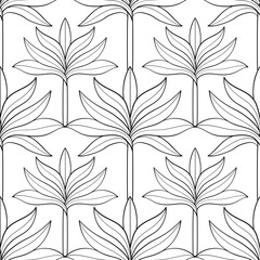 leaves pattern. Floral organic graphic