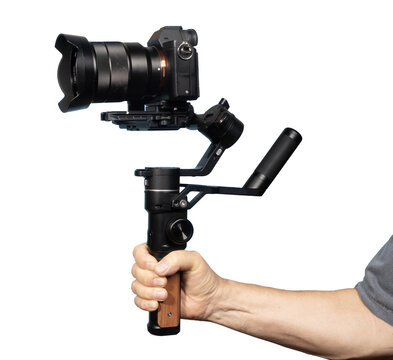 the gimbal with the camera