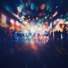 Fototapeta na wymiar People at a party - blurred background