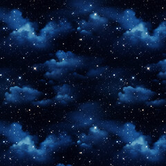 Fototapeta na wymiar Repeating background pattern of a stary night 1