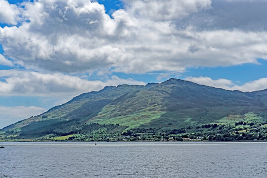 Carlingford Lough, Newry, Co Down Northern Ireland with the Mountains of Mourne in the distance.