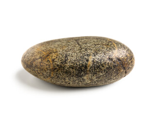 Pebble stone on white background