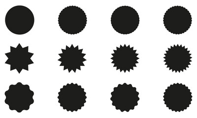 Price tags set. Stickers Labels Tags Ribbons vector