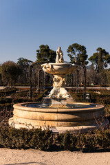 fountain in the Park Retiro, Madrid