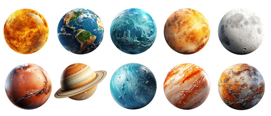 Planets Celestial Harmony 3d render