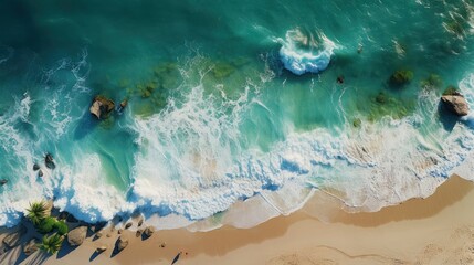 aerial picture of the sea