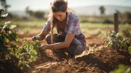 diversity and inclusivity photography woman working on farm