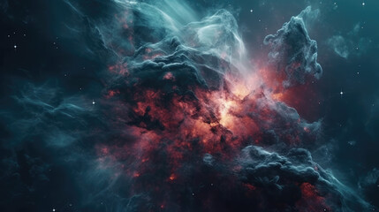 Galaxy and Nebula. Abstract space background.