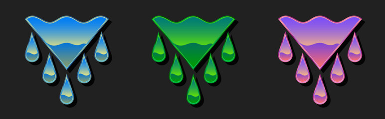 Water abstract vector template design emblem logo, Ecology, Business technology universal idea, Vector illustration