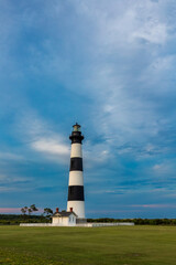 Bodie Island Lighthouse at dawn on the Outer Banks in North Carolina, USA - 640384159