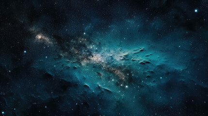 Fototapeta na wymiar Galaxy Background Space Blue Space.