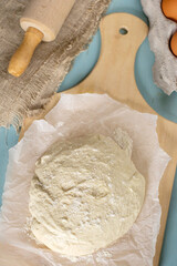 Homemade pizza dough with yeast ready for use - 640388178