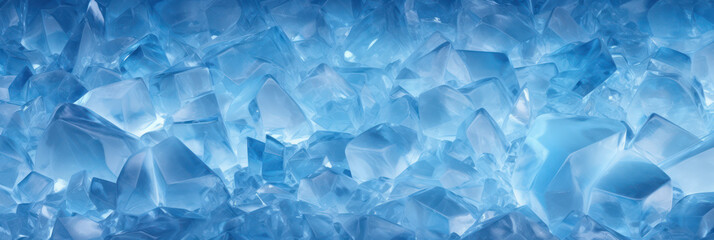 Minimalistic blue ice texture with delicate geometric shapes