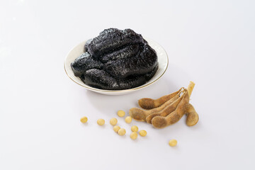 Korean spring sauce on a white background