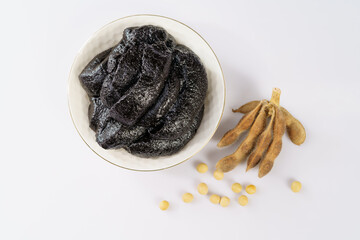 Korean spring sauce on a white background