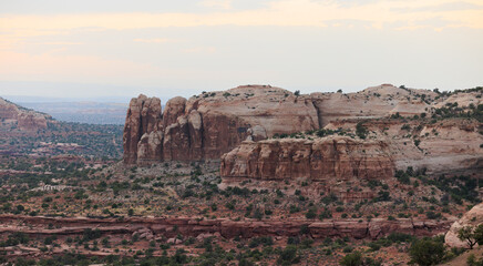 red and orange mountains at arches national park