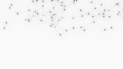 Abstract geometric white background. Plexus mesh backdrop.