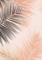 Obraz premium Natural palm leaf background