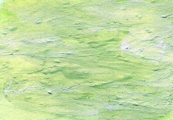 Green abstract hand painted background