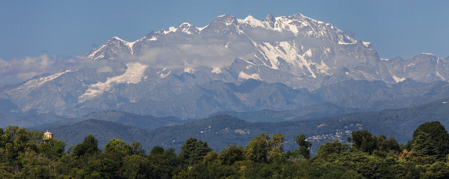 Monte Rosa from Lake Varese