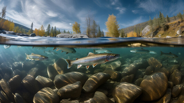 Trout Dynamics: A Researcher's Perfect Backdrop for Presentations and Publications