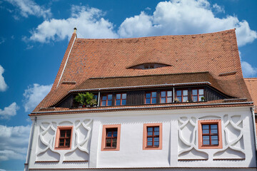 classical building in Pirna Saxonia