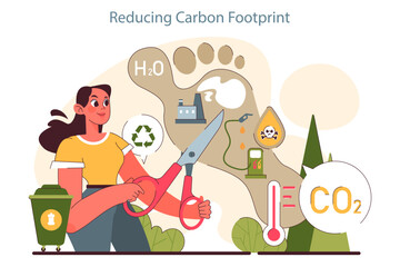 Environment protection and reduction of carbon footprint. Global strategy