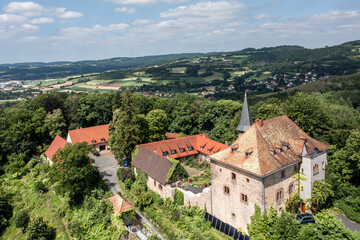 Obraz premium Brandenstein Castle, Main-Kinzig District, Hesse, Schluechtern, Germany,