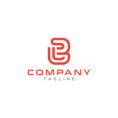 Letter LB minimalist logo design