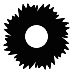 black and white flower
