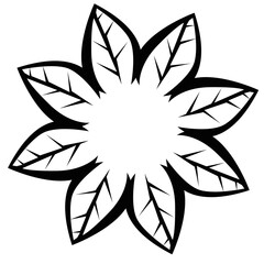 black and white flower