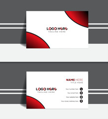 Creative simple modern luxury illustration business card  design.

