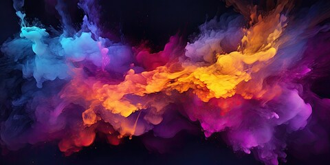 colorful cloud backgrounds wallpaper Generative AI