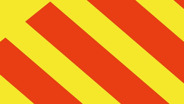 fond jaune avec des bandes rouge mouvantes