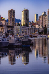 High-rise Apartment Buildings in Downtown Vancouver, British Columbia, Canada