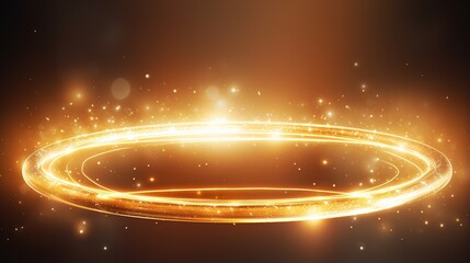 Fototapeta premium Glowing Abstract Background with Light and Stars