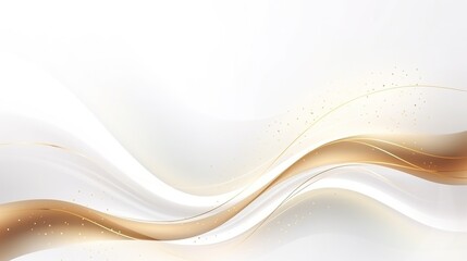Obraz premium Wavy Blue Wave Abstract Background Design with Smooth Curves and Light Lines