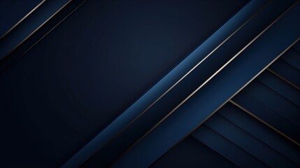 Obraz premium Blue Steel Lines: Digital Business Wallpaper with 3D Metal Texture