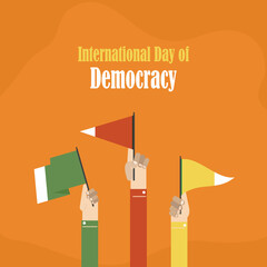 Vector international day of democracy 15th september