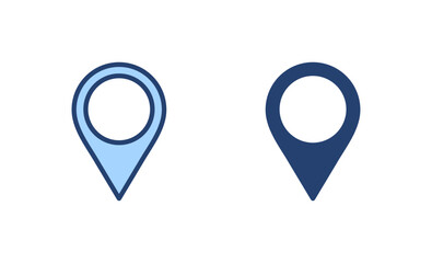 Pin icon vector. Location sign and symbol. destination icon. map pin