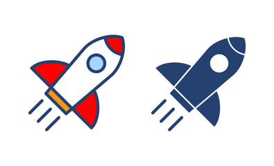 Rocket icon vector. Startup sign and symbol. rocket launcher icon