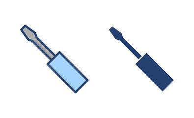 Screwdriver icon vector.tools sign and symbol
