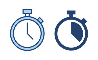 Stopwatch icon vector. Timer sign and symbol. Countdown icon. Period of time