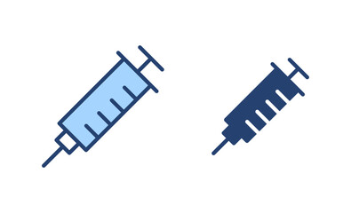 Syringe icon vector. injection sign and symbol.vaccine icon