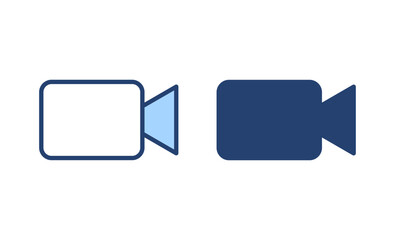 Video icon vector. video camera sign and symbol. movie sign. cinema