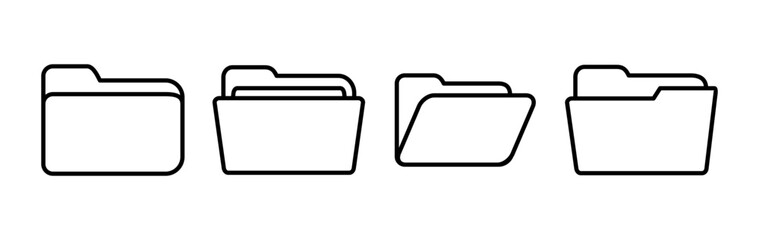 Folder icon vector. document folder icon