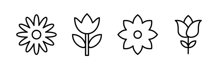 Flower icon vector. floral icon. flower logo